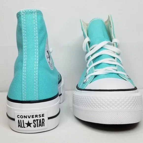 Converse CTAS Lift Hi Tops Brand New Women Size 8 Cyan A07570F NWT - Picture 6 of 7